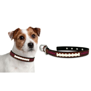 Arkansas Razorbacks Pet Collar Classic Football Leather Size Small CO