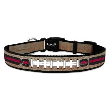 Arkansas Razorbacks Pet Collar Reflective Football Size Large CO