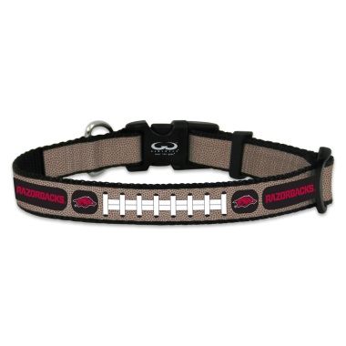 Arkansas Razorbacks Pet Collar Reflective Football Size Small CO