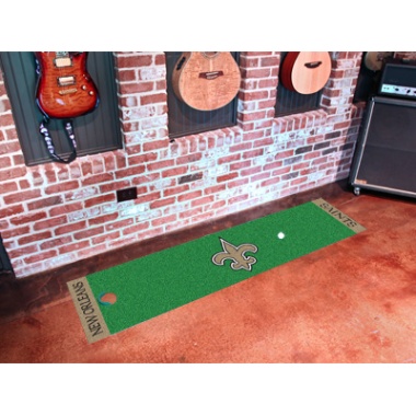 New Orleans Saints Putting Green Mat - Special Order