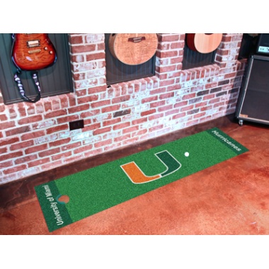 Miami Hurricanes Putting Green Mat - Special Order