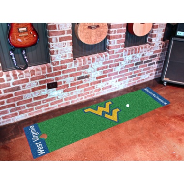 West Virginia Mountaineers Putting Green Mat - Special Order