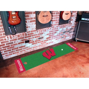 Wisconsin Badgers Putting Green Mat - Special Order