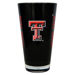 Texas Tech Red Raiders Glass 20oz Pint Plastic Insulated CO