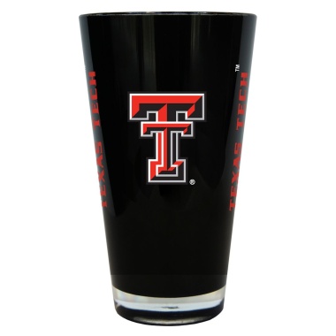 Texas Tech Red Raiders Glass 20oz Pint Plastic Insulated CO