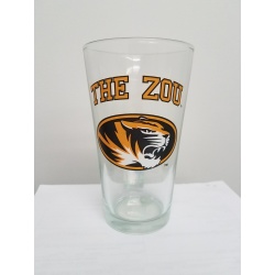 Missouri Tigers Glass Pint 16oz The Zou CO