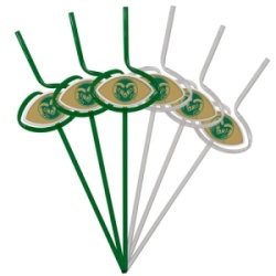 Colorado State Rams Team Sipper Straws CO