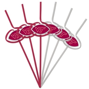 Virginia Tech Hokies Team Sipper Straws CO