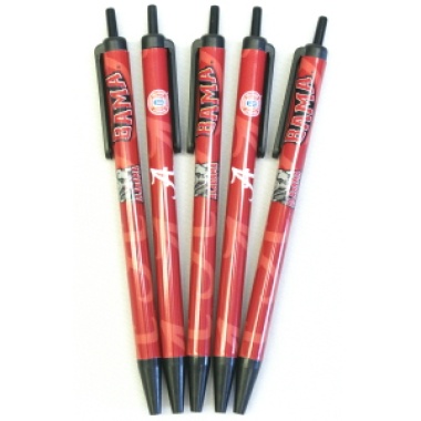 Alabama Crimson Tide Click Pens - 5 Pack