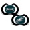 Philadelphia Eagles Pacifier 2 Pack Alternate