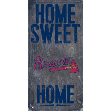 Atlanta Braves Sign Wood 6x12 Home Sweet Home Design