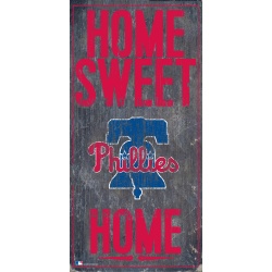 Philadelphia Phillies Sign Wood 6x12 Home Sweet Home Design