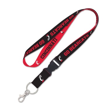 Cincinnati Bearcats Lanyard with Detachable Buckle Slogan Design Special Order