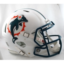 Miami Dolphins Helmet Riddell Authentic Full Size Speed Style 1996-2012 Throwback Special Order