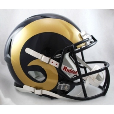 Los Angeles Rams Helmet Riddell Authentic Full Size Speed Style 2000-2016 Throwback Special Order