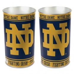 Notre Dame Fighting Irish Wastebasket 15 Inch ND Design