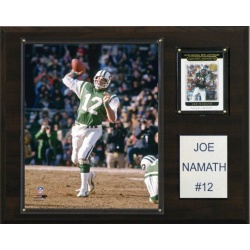 New York Jets Plaque 12x15 Joe Namath Design