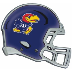 Kansas Jayhawks Auto Emblem - Helmet