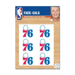 Philadelphia 76ers Tattoo Face Cals Special Order