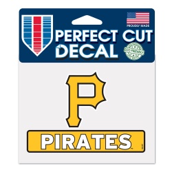 Pittsburgh Pirates Decal 4.5x5.75 Perfect Cut Color - Special Order