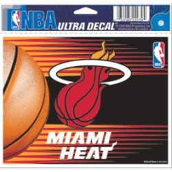 Miami Heat Decal 5x6 Ultra