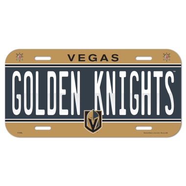 Vegas Golden Knights License Plate Plastic