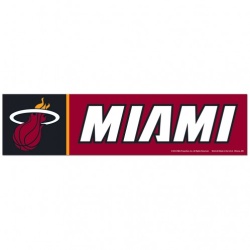 Miami Heat Decal 3x12 Bumper Strip Style - Special Order