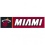 Miami Heat Decal 3x12 Bumper Strip Style - Special Order