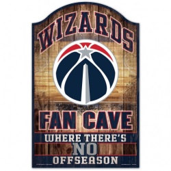 Washington Wizards Sign 11x17 Wood Fan Cave Design - Special Order