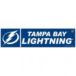 Tampa Bay Lightning Decal 3x12 Bumper Strip Style - Special Order