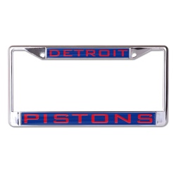 Detroit Pistons License Plate Frame - Inlaid - Special Order