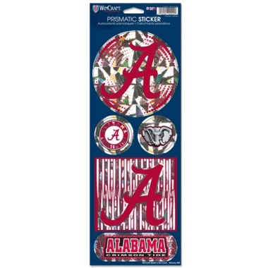 Alabama Crimson Tide Stickers Prismatic