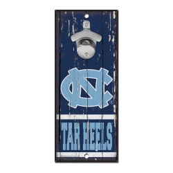 North Carolina Tar Heels Sign Wood 5x11 Bottle Opener