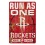 Houston Rockets Sign 11x17 Wood Slogan Design