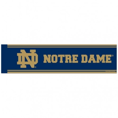 Notre Dame Fighting Irish Decal 3x12 Bumper Strip Style ND Design - Special Order