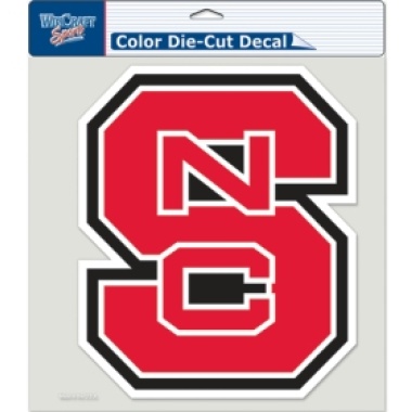 North Carolina State Wolfpack Decal 8x8 Perfect Cut Color