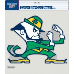 Notre Dame Fighting Irish Decal 8x8 Die Cut Color