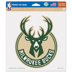 Milwaukee Bucks Decal 8x8 Perfect Cut Color - Special Order