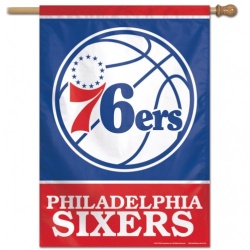 Philadelphia 76ers Banner 28x40 Vertical