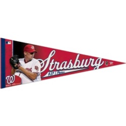 Washington Nationals Pennant 12x30 Premium Style Stephen Strasburg Design