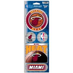 Miami Heat Stickers Prismatic - Special Order