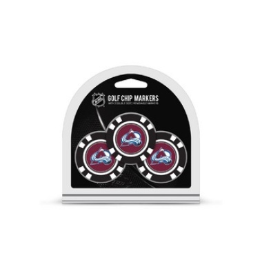 Colorado Avalanche Golf Chip with Marker 3 Pack - Special Order