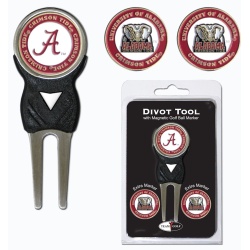 Alabama Crimson Tide Golf Divot Tool with 3 Markers - Special Order