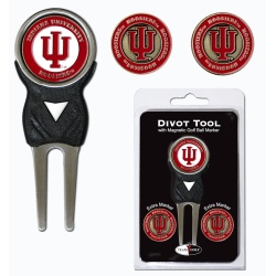 Indiana Hoosiers Golf Divot Tool with 3 Markers - Special Order