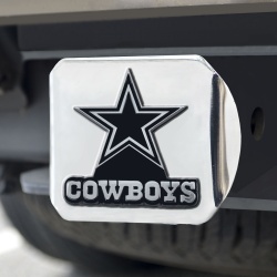 Dallas Cowboys Hitch Cover Chrome Emblem on Chrome - Special Order