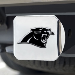 Carolina Panthers Hitch Cover Chrome Emblem on Chrome - Special Order