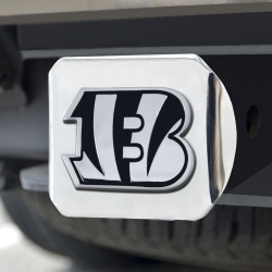 Cincinnati Bengals Hitch Cover Chrome Emblem on Chrome - Special Order