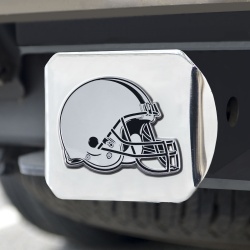 Cleveland Browns Hitch Cover Chrome Emblem on Chrome - Special Order