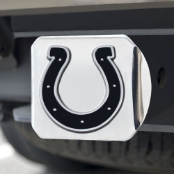 Indianapolis Colts Hitch Cover Chrome Emblem on Chrome - Special Order