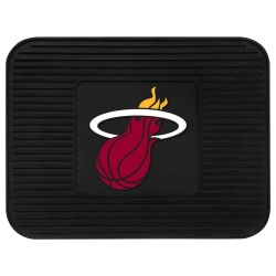 Miami Heat Car Mat Heavy Duty Vinyl Rear Seat - Special Order